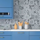 Kit 6 Metros De Papel De Parede Adesivo Azulejo Moderno Cinza2