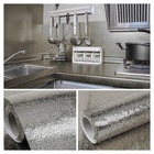 Kit 6 Metros De Papel De Parede Cozinha Antioil Textura Alumn