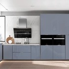 Kit 6 Metros De Papel De Parede Lavavel Alto Brilho Cinza Azu