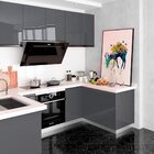 Kit 6 Metros De Papel De Parede Lavavel Alto Brilho Cinza Met