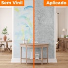 Kit 6 Metros De Papel De Parede Lavavel Marmore Azul Lagoa