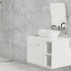 Kit 6 Metros De Papel De Parede Lavavel Marmore Azul Lagoa