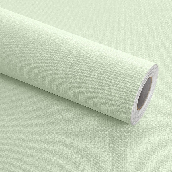 Kit 6 Metros De Papel De Parede Lavavel Textura Linho Verde C