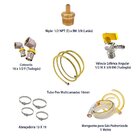 Kit 6 Metros Tubo Pex 16mm + 2 Cotovelos + Conexões