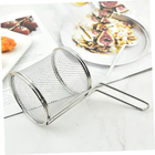 Kit 6 Mini Cesto Fritura Servir Porções Batata 10 E 8cm