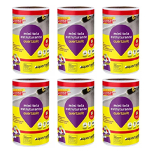 Kit 6 Mini Tela Estruturante Rodapé Ralos 21cmx5m Quartzolit
