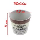 Kit 6 Mini Vasos De Planta Cachepot Estampados Decorados 11cm