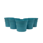 Kit 6 Mini-vasos Para Plantas E Suculenta 80ml Várias Cores A