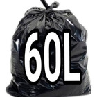 Kit 6 Pacotes Com Saco De Lixo 50 Litros Preto 100 Unid Preto