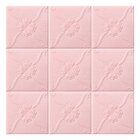 Kit 6 Painel 3d Auto Adesivo Flor Rosa Alto Relevo 70x70cm