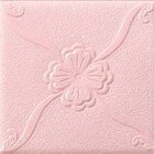 Kit 6 Painel 3d Auto Adesivo Flor Rosa Alto Relevo 70x70cm