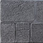 Kit 6 Painel 3d Auto Adesivo Tijolinho Pedras Preto 70x70cm