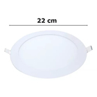 Kit 6 Painel Led Embutir Redondo 18w 4000k 22cm Avant