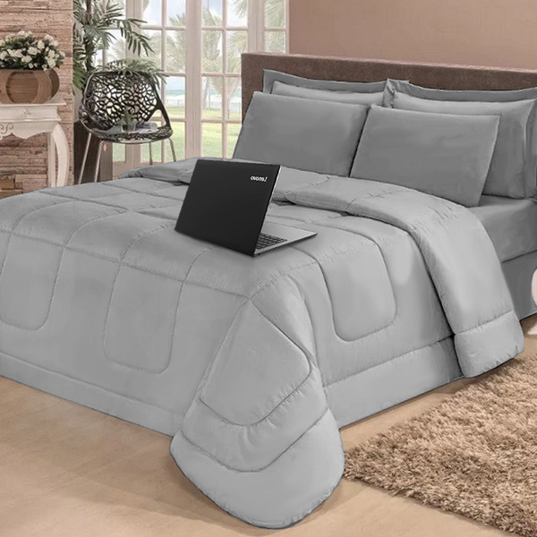 Jogo de cama cinza Clearance