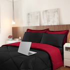 Kit 6 Pças Jogo De Cama Afável Microfibra Casa Dona Original