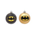 Kit 6 Pçs Bolas Batman Variado Preto/dourado 8cm 1924527