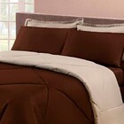 Kit 6 Pçs Com Edredom E Lençol Aconchego Casa Dona Dupla Face