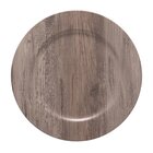 Kit 6 Pçs Sousplat Galles Flat Wood Grey Grey