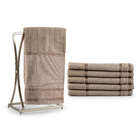 Kit 6 Pçs Toalha De Lavabo Bellarte Social Variação: Avelã