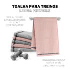 Kit 6 Pçs Toalha De Treino Fitness New Variação: Grafite E Ro
