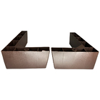 Kit 6 Pé Cantoneira Canto Sofá Poltrona Tabaco + Parafuso