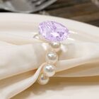 Kit 6 Peças Anel Prendedor Porta Guardanapo Pérola E Pedra Li