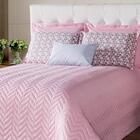 Kit 6 Peças Cobre Leito Mosaico Queen Rosé Casa Dona