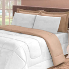 Kit 6 Peças Colcha Aconchego Dupla Face Casal Queen Cotex Bra