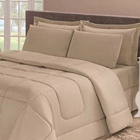 Kit 6 Peças Colcha Confort Dupla Face Casal Queen Casen Bege