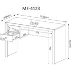 Kit 6 Peças Com 2 Escrivaninhas, 1 Armário Alto Fechado, 1 Ar
