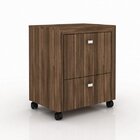 Kit 6 Peças Com Escrivaninha, 3 Gaveteiros E 2 Armários Multi