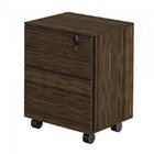 Kit 6 Peças Com Mesa Em L, 2 Gaveteiros, 2 Armários Multiuso