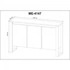 Kit 6 Peças Com Mesa Em L, 2 Gaveteiros, 2 Armários Multiuso