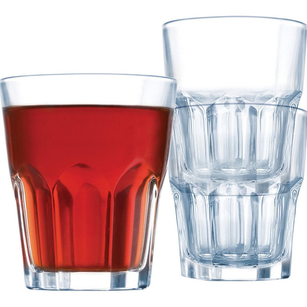 Kit 6 Peças Copo Água Luminarc Granity Vidro Temperado 270ml