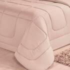 Kit 6 Peças: Edredom Dupla Face Casa Dona Casal Queen Bege