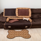 Kit 6 Peças Enxoval Pet Completo Para Pets Grandes Marrom