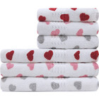 Kit 6 Peças Toalha Banho + Rosto Infantil Estampada 100 Algod