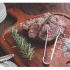 Kit 6 Pegadores Para Carne Restaurante Buffet Inox Pinça Chur