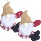 Kit 6 Pendente Boneco Gnomo Artesanal Elegante Árvore Natal