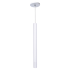 Kit 6 Pendente Luminária Tubo Branco 40 Cm + Lâmpada Led Bran