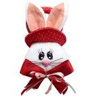 Kit 6 Pendente Páscoa Coelho Para Porta Trinco Enfeite 23cm