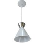 Kit 6 Pendente Sinus 4001 Branco C/ Cromado/1