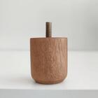 Kit 6 Pés Para Cama De Madeira Baixo 5cm Cor Mel Para Box Sol