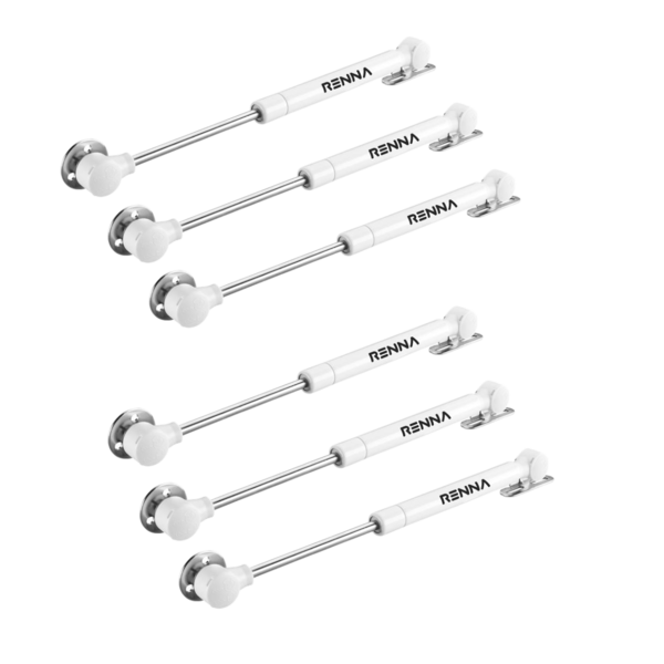 Kit 6 Pistões Articulador Móveis Branco Abre P/ Cima 80 N