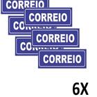 Kit 6 Placa De Aviso E Sinalização Portas Correios 15cmx5cm