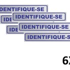 Kit 6 Placa De Sinalização Portas Identifique-se 25cmx5cm
