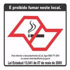 Kit 6 Placa Proibido Fumar Pvc Jaime