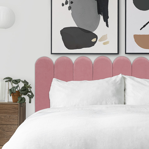 Kit 6 Placas Cabeceira Nuvem Estofada Para Cama Box - Módulo