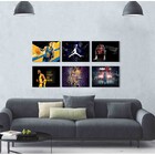 Kit 6 Placas Decorativas Basquete M6