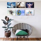 Kit 6 Placas Decorativas Basquete M9